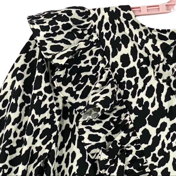 Sandy Liand for Target Women’s Leopard Print Puff Sleeve Midi Dress Size XS - Picture 9 of 14